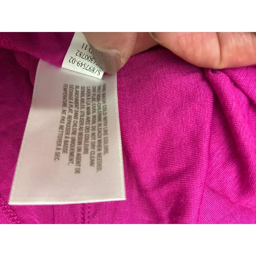 Old Navy XS Purple Magenta Dolman Sleeve V-Neck Soft Knit Top Women